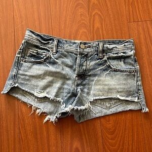 Free People cut off shorts‎ frayed hem size 26